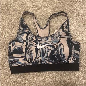 Nike padded sports bra marble